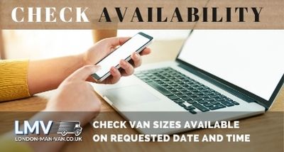 Check Van Sizes available on requested Date and Time